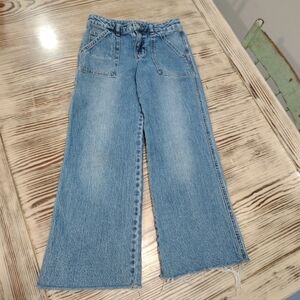 Classic Blue Wide-Leg 90's Style Jeans Girls Size 10